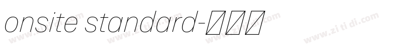 onsite standard字体转换